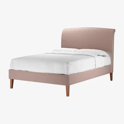 Sofa.com Thea Double Bed in Orchid Cotton Matt Velvet - sofa.com