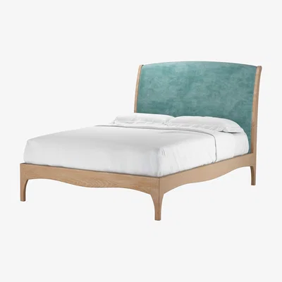 Sofa.com Emilia Double Bed in Santorini Easy Care Velvet - sofa.com