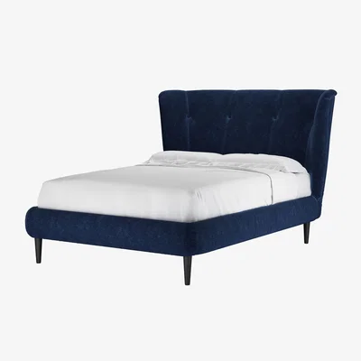 Sofa.com Audrey Double Bed in Port Royal Aquaclean Clever Chenille