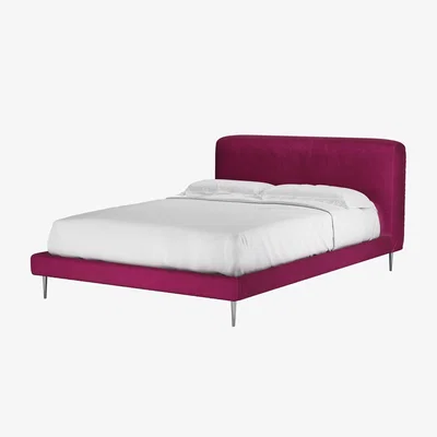 Sofa.com Lucy Double Bed in Persian Rose Smart Velvet