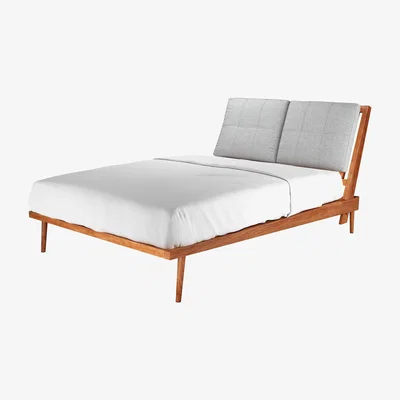 Sofa.com Hendrik Double Bed in Frost Highland Tweed - sofa.com