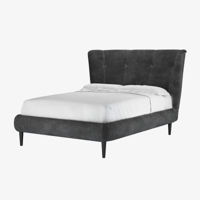 Sofa.com Audrey Double Bed in Raven Speckled Chenille