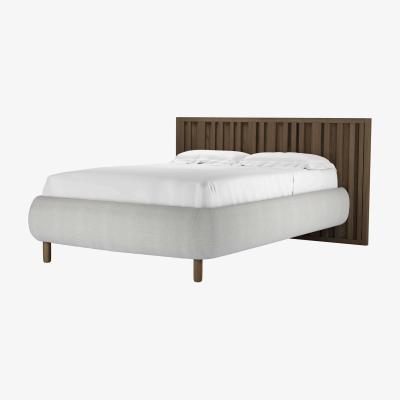 Sofa.com Florence Double Bed in Arctic Seal Easy Cotton