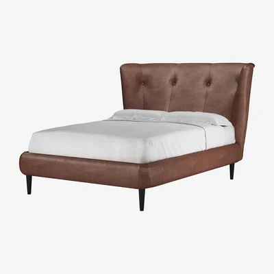 Sofa.com Audrey Double Bed in Satchel Vintage Leather - sofa.com