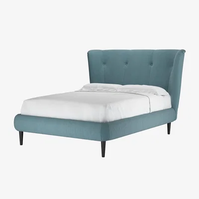 Sofa.com Audrey Double Bed in Tide Organic Smart Cotton