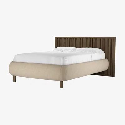 Sofa.com Florence Double Bed in Shearling Hygge Chunky Weave