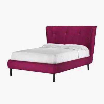 Sofa.com Audrey Double Bed in Persian Rose Smart Velvet
