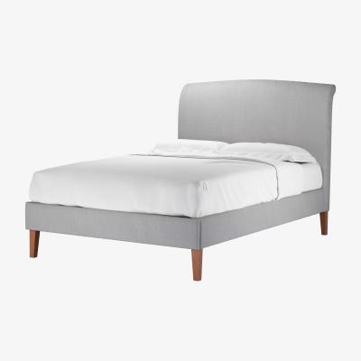 Sofa.com Perfectly Pristine Thea Double Bed in Cobble Brushed Linen Cotton - sofa.com