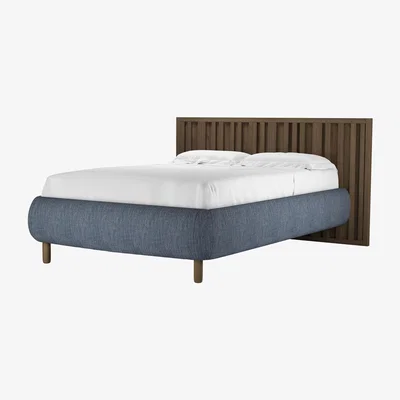 Sofa.com Florence Double Bed in Azure Florence Textured Weave