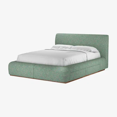 Sofa.com Sunday Double Divan Bed in Waterlily Impressionist Tweed - sofa.com