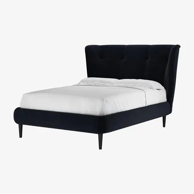 Sofa.com Audrey Double Bed in Pitch Smart Cotton - sofa.com