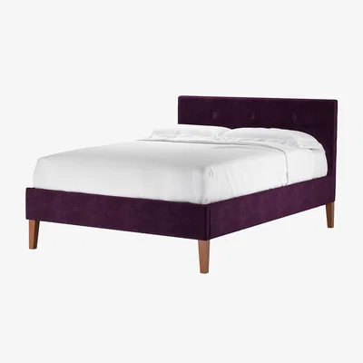 Sofa.com Avery 100cm Double Bed in Plum Smart Velvet