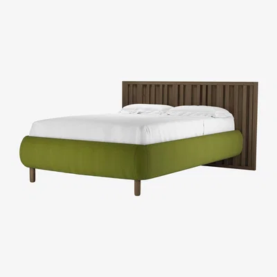 Sofa.com Florence Double Bed in Vine Leaf Organic Smart Cotton