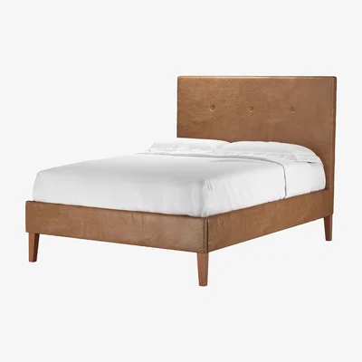 Sofa.com Avery 130cm Double Bed in Tan Vintage Leather - sofa.com