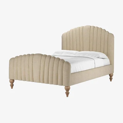 Sofa.com Bella Double Bed in Shearling Hygge Chunky Weave