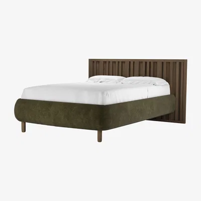 Sofa.com Florence Double Bed in Juniper Aquaclean Clever Chenille