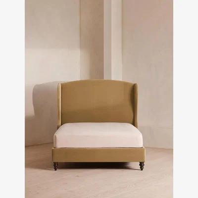 Soho Home Rivas Bed, Double, Velvet, Camel