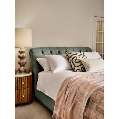 Soho Home Foxcote Bed, Double, Linen Loden