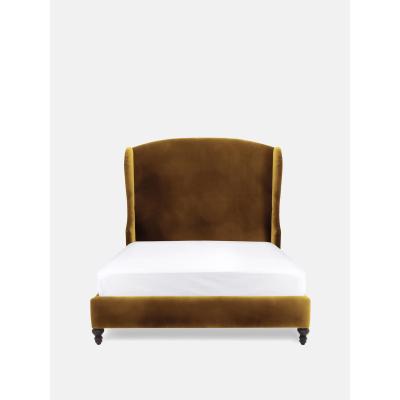 Soho Home Rivas Bed, Double, Velvet Ochre