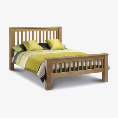 Teddy Beau Julian Bowen Amsterdam Bed / Light Oak / Double, High Foot End