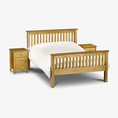 Teddy Beau Julian Bowen Barcelona Bed / Antique Pine / Double, High Foot End