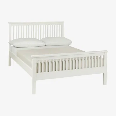 Teddy Beau Bentley Atlanta High Foot Bedstead White Bed / Small Double
