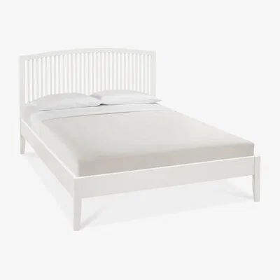 Teddy Beau Bentley Ashby Slatted Bedstead White Bed / Double