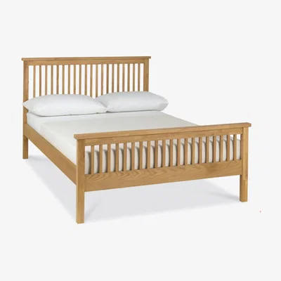 Teddy Beau Bentley Atlanta High Foot Bedstead Oak Bed / Small Double