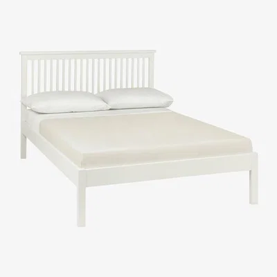 Teddy Beau Bentley Atlanta Low Foot Bedstead White Bed / Double