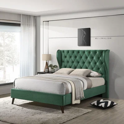 Woods Furniture Lucille Double Bed - Green