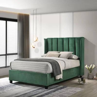 Woods Furniture Santana Ottoman Double Bed - Green