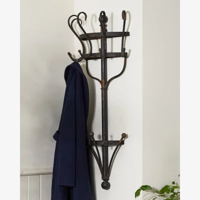 Dibor Antique Effect Wall Coat Rack