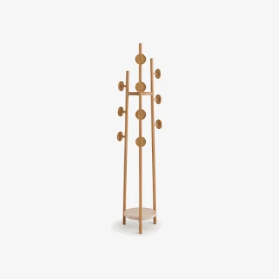 La Redoute Madilgo Oak & Travertine Coat Rack