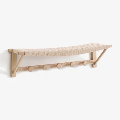 La Redoute Kioto Wall-Mounted Coat Rack in Oak