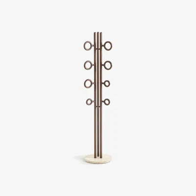 La Redoute Coat Stand in Solid Elm and Travertine, Nayati