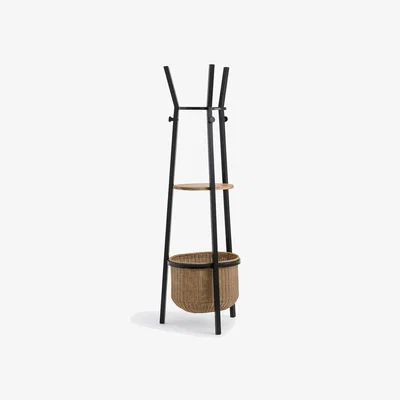 La Redoute Belti Acacia & Metal Coat Rack