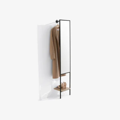 La Redoute Horta Wall Coat Rack with Mirror