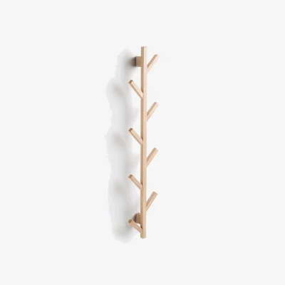 La Redoute Anela Oak 8-Hook Wall-Mounted Coat Rack