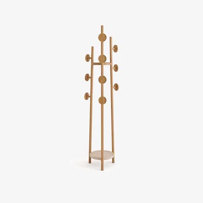La Redoute Madilgo Oak & Travertine Coat Rack