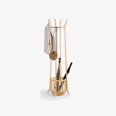 La Redoute Aya Rattan Basket Coat Rack