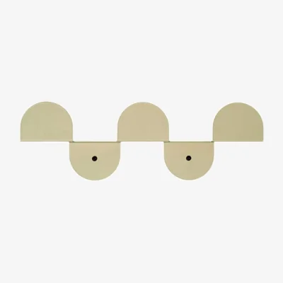 Made in Design Vibes Wall coat rack metal green / L 37.3 cm - NOBODINOZ