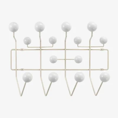 Made in Design Hang it all Wall coat rack wood white / Eames (1953) - Vitra
