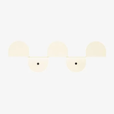 Made in Design Vibes Wall coat rack metal white / L 37.3 cm - NOBODINOZ