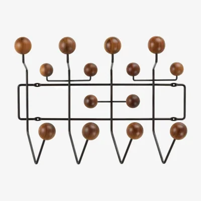 Made in Design Hang it all Wall coat rack wood brown / Eames (1953) - Vitra