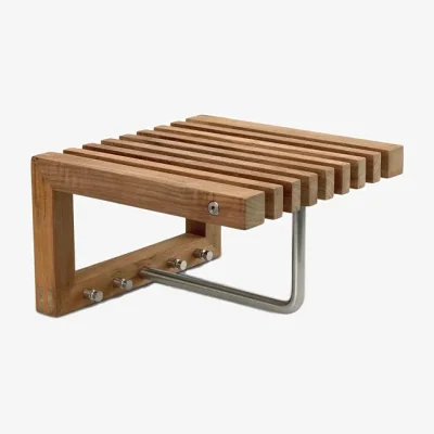 Nordic Nest Skagerak Cutter Mini Wardrobe coat rack with shelf Teak