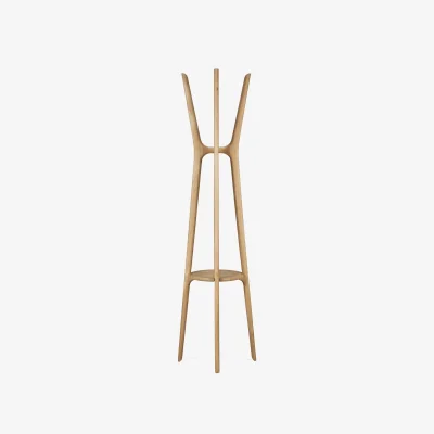 Nordic Nest Ethnicraft PI coat rack Oak 184 cm