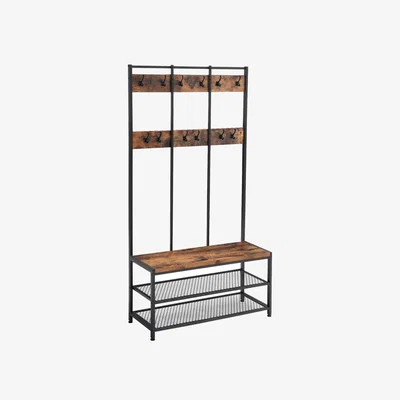 The Range NAMIP Industrial Style Cloakroom Shelf - Brown