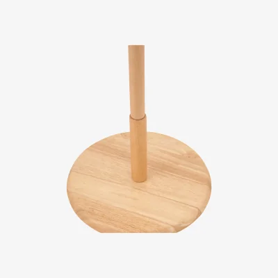 The Range Freestanding Wooden Coat Rack with Hooks - Natural Wood
