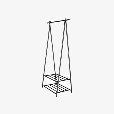 The Range SONGMICS Coat Stand with 2-Tier Storage Shelf - Black
