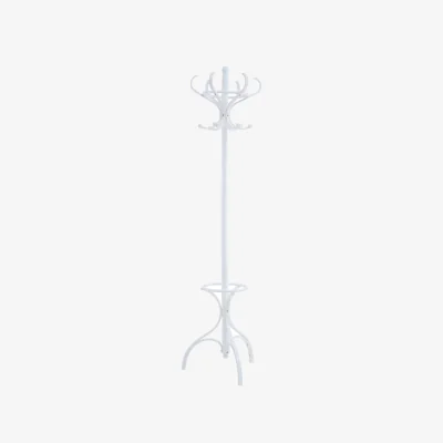 The Range Kennedy 184cm White Finish Floor Standing Coat Stand - White